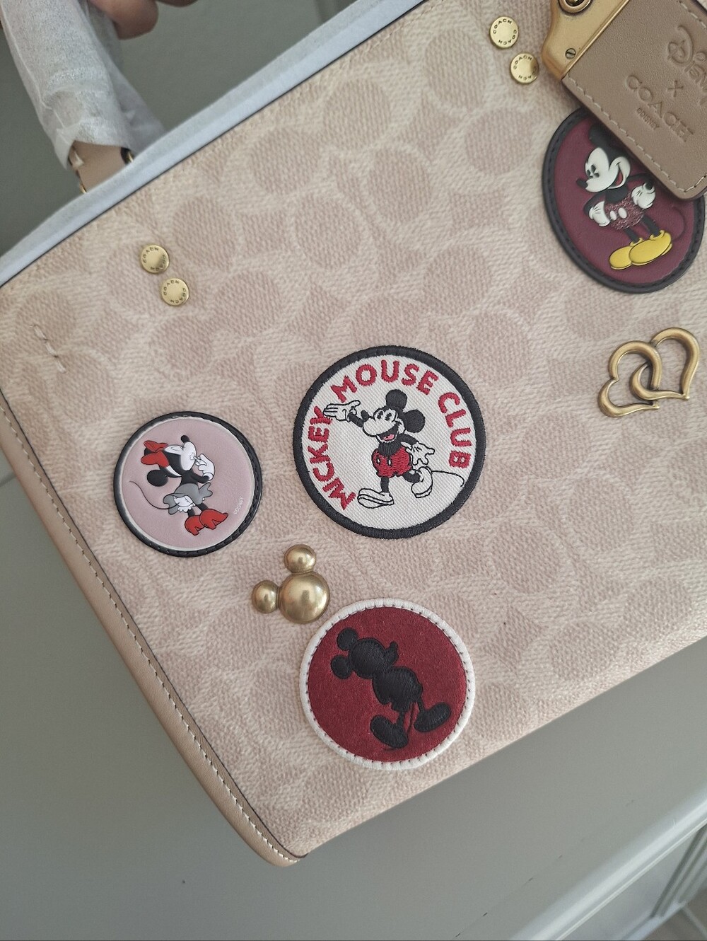 COACH C6105 Disney X Coach Rogue 25 In Signature Canvas With Patches NWT - Picture 8 of 14
